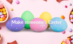 Agents Giving Easter Egg donations to two local food banks