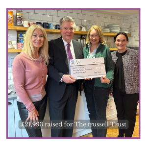 £21,993 raised for the Trussell Trust by Agents Giving Charity in 2024